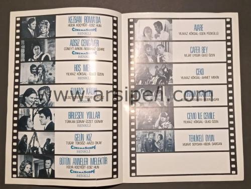 1970-71 Erman Film Sinema Filmleri tanıtım broşürü