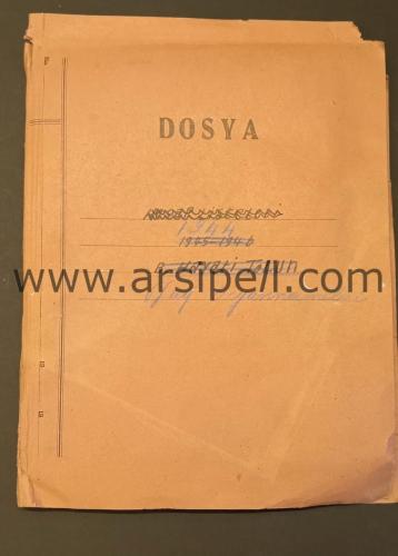 Balıkesir Edremit Yağ Fabrikası Beyanname Dosyası 1944-1945