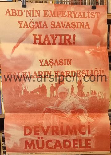 Devrimci Mücadele Siyasi Propaganda Afiş Hikmet Kıvılcımlı (b)
