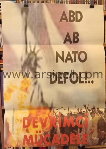 Devrimci Mücadele Siyasi Propaganda Afiş (c)