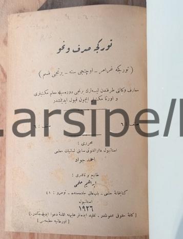 Türkçe Sarf ve Nahiv Sınıf 6 / Sınıf 7