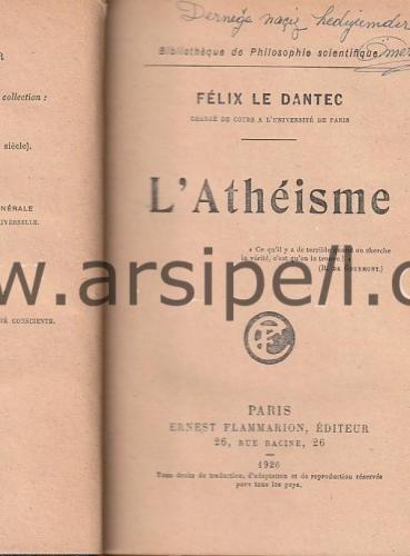 L'ATHEISME