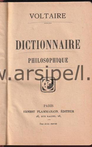 Dictionnaire Philosophique