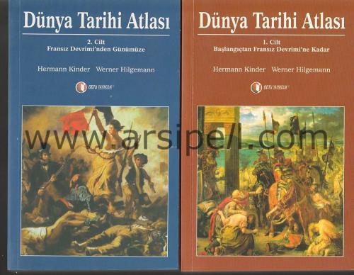 Dünya Tarihi atlası 1.Başlangıçtan Fransız Devrimine Kadar - 2. Fransız Devriminden Günümüze (2 cilt takım)