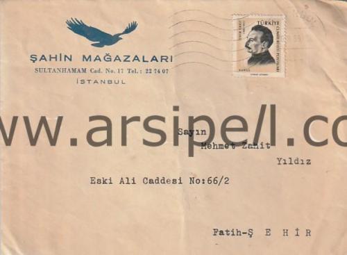 Şahin Mağazaları Antetli Zarf
