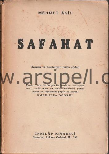 SAFAHAT BASILAN VE BASILMAYAN BÜTÜN ŞİİRLERİ CİLT 1