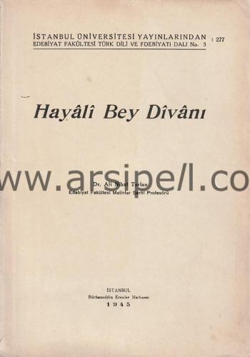 Hayalî Bey Dîvanı