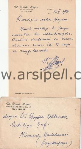 Dt. Zareh Magar Reçete İstanbul Beyoğlu