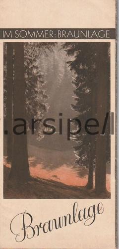 1936 Almanya Braunlage Yaz Dönemi Broşür /Braunlage Im Sommer City Brochure