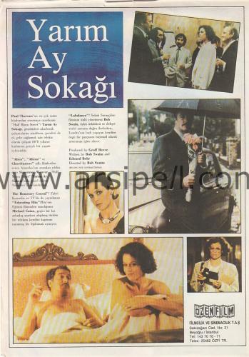 Özenfilm Half Moon Street / Yarımay Sokağı Film İlanı Bob Swaim