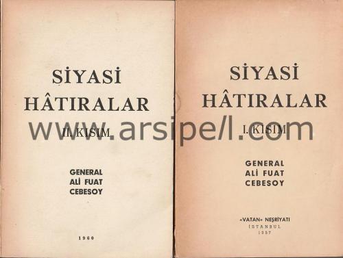 Siyasi Hatıralar 2 Cilt Takım