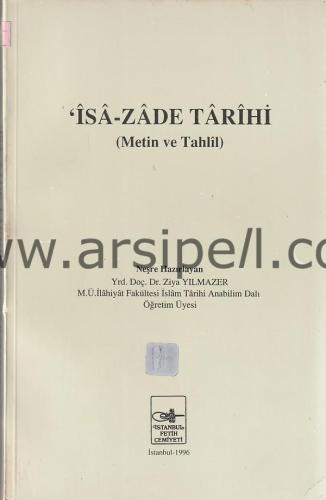 İsa-zade Tarihi (Metin ve Tahlili)