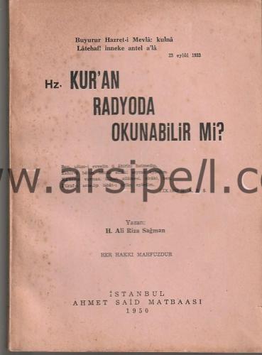 Hz. Kur'an Radyoda Okunabilir mi?