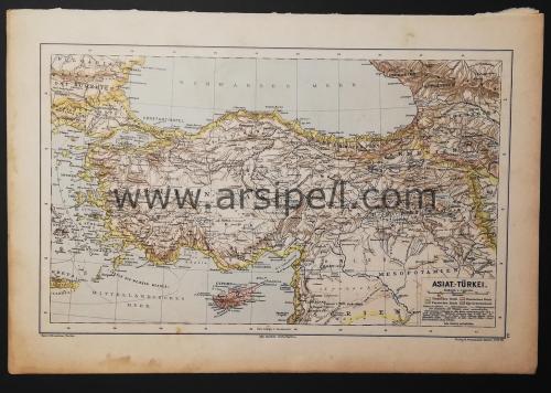 Asiat - Türkei / Türkiye, Küçük Asya Harita
