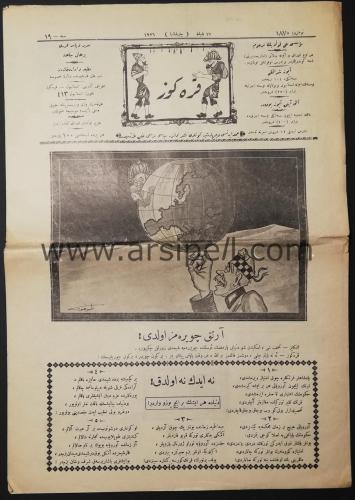 Osmanlıca Mizah Mecmuası / Karagöz No 1870