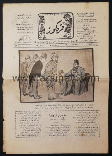 Osmanlıca Mizah Mecmuası / Karagöz No 1658