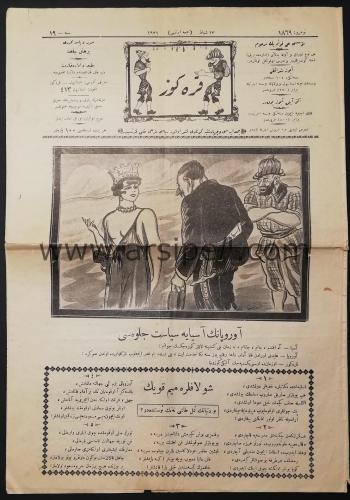 Osmanlıca Mizah Mecmuası / Karagöz No 1869