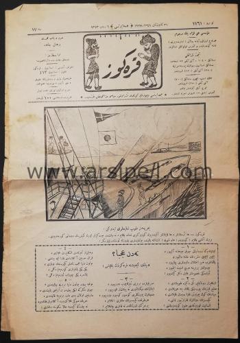 Osmanlıca Mizah Mecmuası / Karagöz No 1761