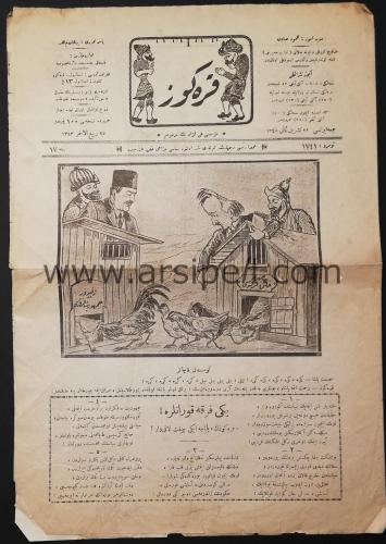 Osmanlıca Mizah Mecmuası / Karagöz No 1741