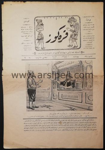 Osmanlıca Mizah Mecmuası / Karagöz No 191