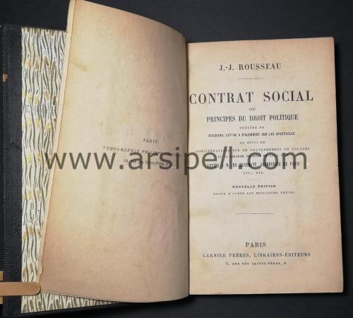 Fransızca - Contrat Social Ou Principes Du Droit Politique (Toplum Sözleşmesi)