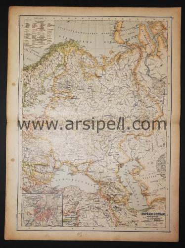 Europeisches Russland / Batı Rusya ve Karadeniz Haritası