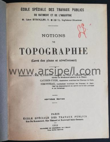 Notions De Topographie (Leve des plans et nivellement)