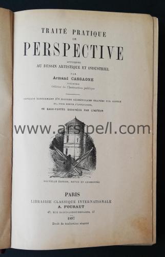 TRAITE PRATIQUE DE PERSPECTIVE Appliquee au Dessin Artistique et Industriel