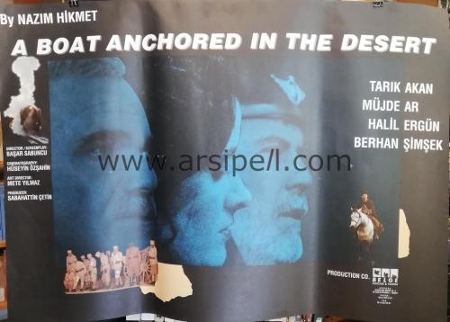 Nazım Hikmet - Yolcu Filminin İngilizce Orjinal Afişi "A Boat Anchored in the Desert"