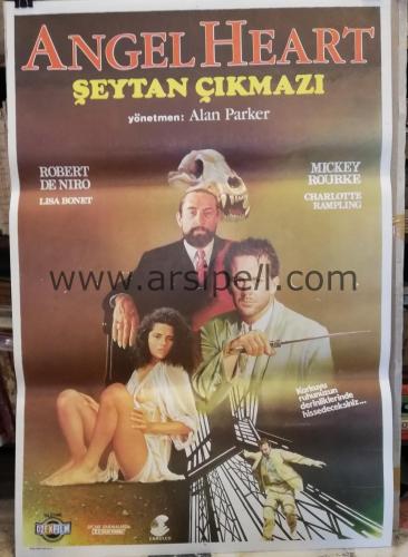 ŞEYTAN ÇIKMAZI Orjinal Film Afişi - ANGEL HEART Movie Poster / 1987 Robert De Niro, Mickey Rourke