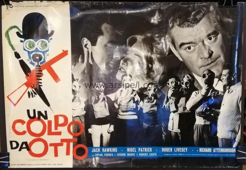 Sinema Afişi / Un Colpo Da Otto (The League of Gentlemen) / 1960 (Gaz maskeli)