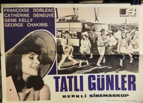 Sinema Afişi - Tatlı Günler / 1969 / Les demoiselles de Rochefort / François Dorleac Catherine Deneuve