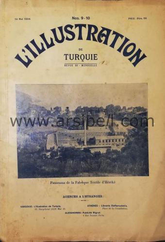 L'Illustration No 9-10 TURQUIE Revue Bi - Mensuelle / Türkiye Sayısı / Kapak: Hereke Tekstil Fabrikası
