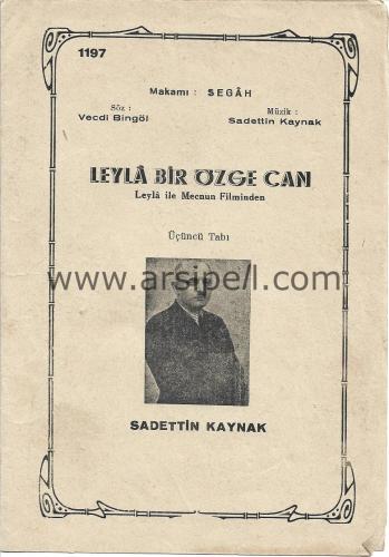 Leyla ile Mecnun Filminden Leyla Bir Özge Can Müzik Notası Sadettin Kaynak