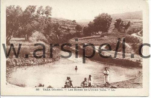 Fas Taza Köyü Manzara Taza Maroc Les Bords De L'Oued Taza