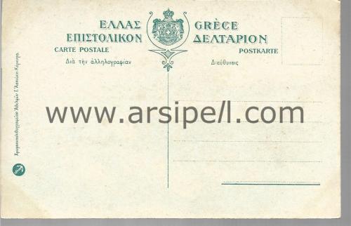 Yunanistan Korfu Adası Achilleion Yabancı Şehir Kartpostal